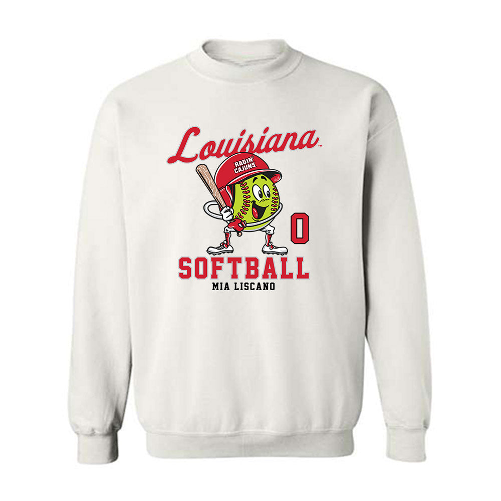 Louisiana - NCAA Softball : Mia Liscano - Fashion Shersey Crewneck Sweatshirt-0