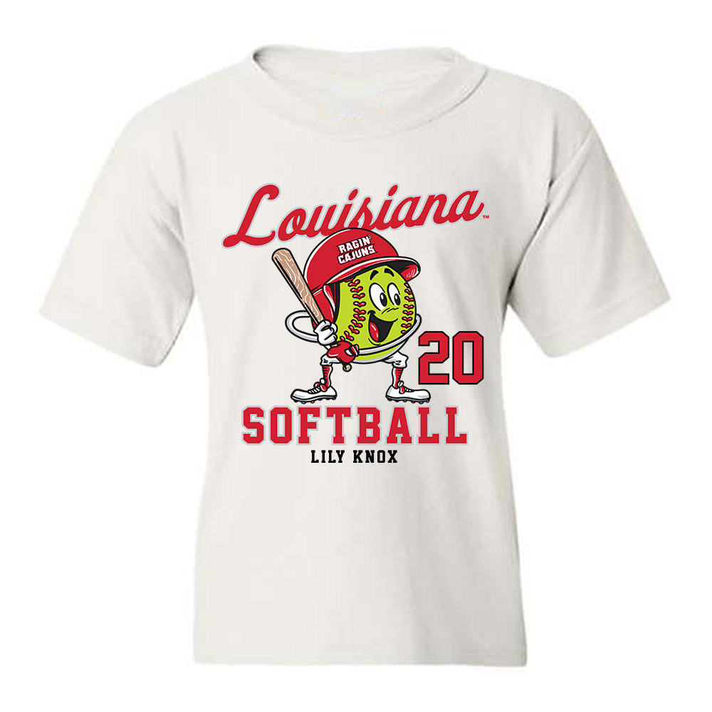 Louisiana - NCAA Softball : Lily Knox - Fashion Shersey Youth T-Shirt-0