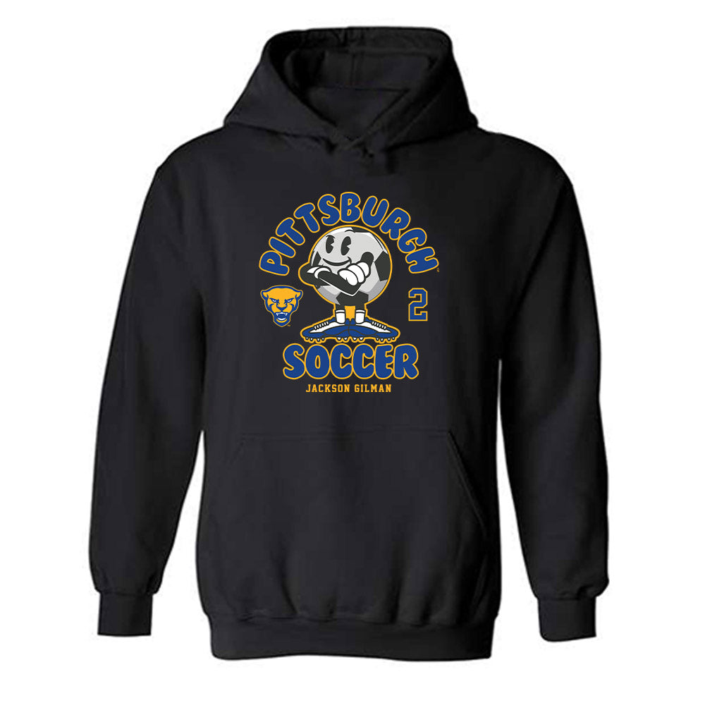 Pittsburgh - NCAA Men's Soccer : Jackson Gilman - Fashion Shersey Hooded Sweatshirt-0
