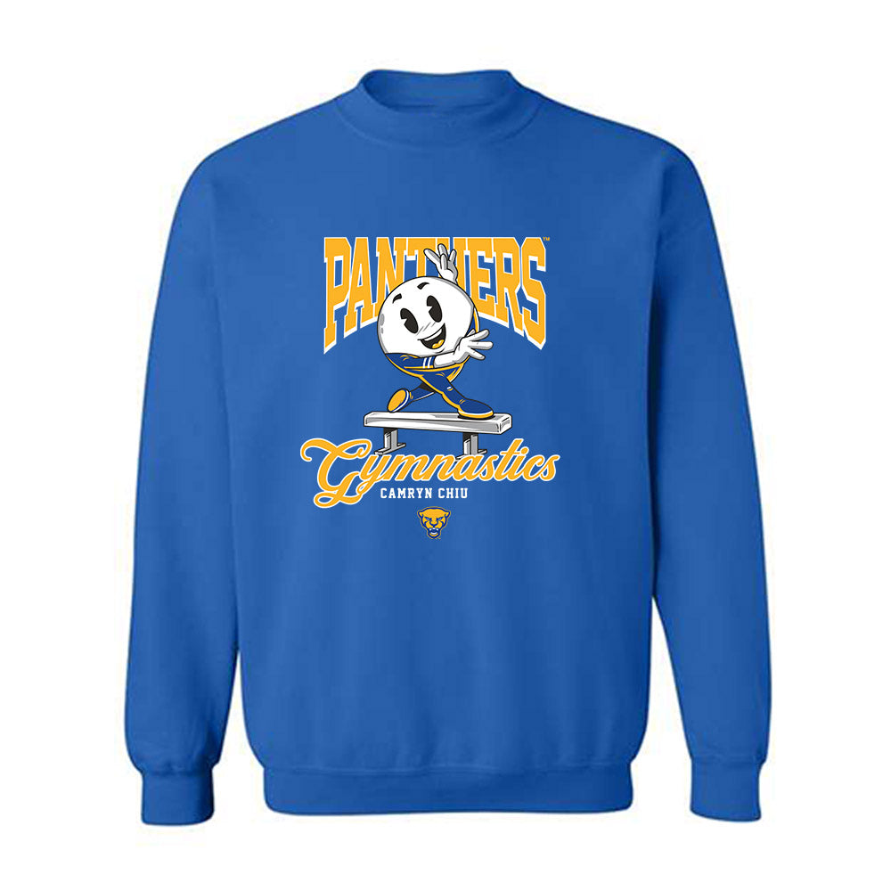 Pittsburgh - NCAA Women's Gymnastics : Camryn Chiu - Fashion Shersey Crewneck Sweatshirt-0