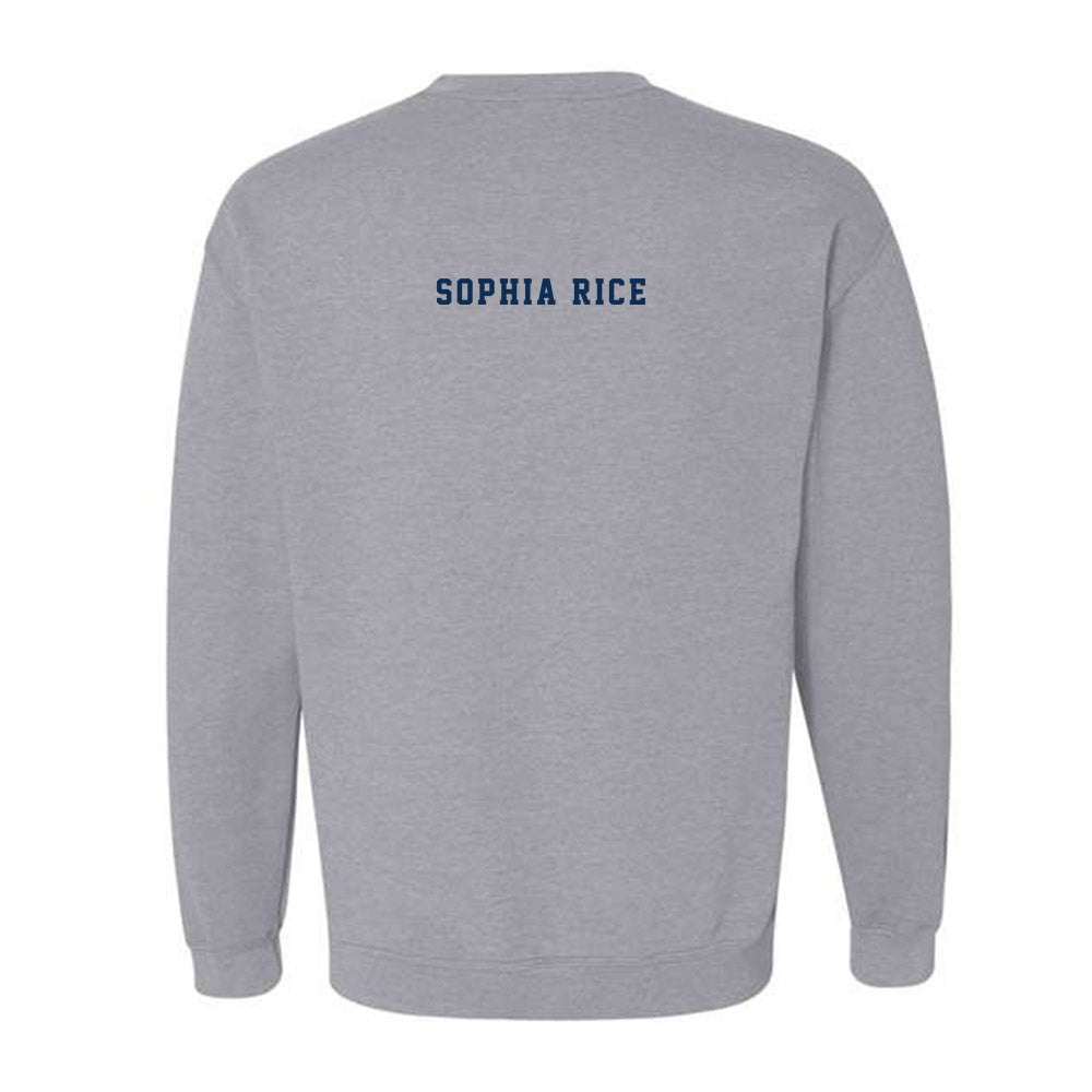 West Virginia - NCAA Women's Gymnastics : Sophia Rice - Fashion Shersey Crewneck Sweatshirt-1