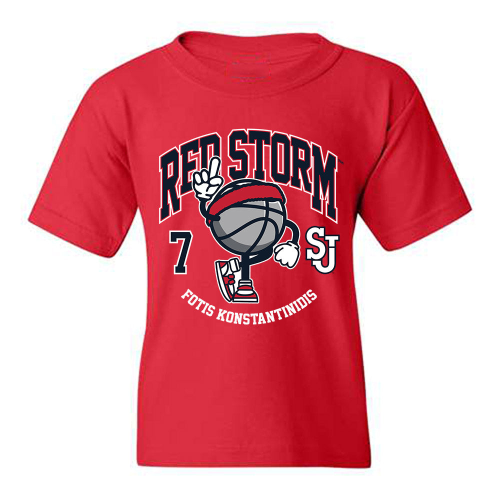 St. Johns - NCAA Men's Basketball : Fotis Konstantinidis - Fashion Shersey Youth T-Shirt-0