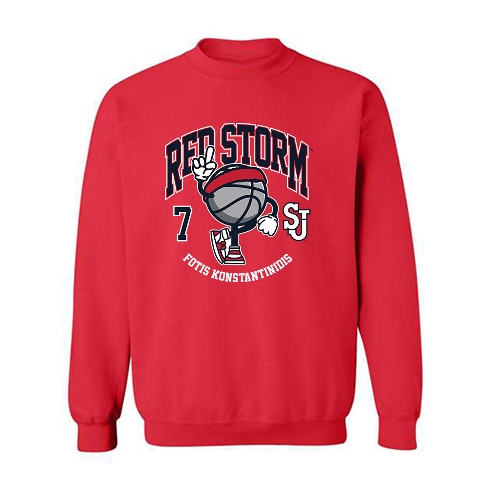 St. Johns - NCAA Men's Basketball : Fotis Konstantinidis - Fashion Shersey Crewneck Sweatshirt-0