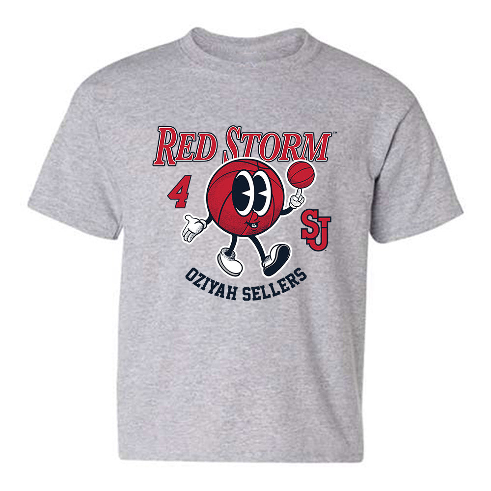 St. Johns - NCAA Men's Basketball : Oziyah Sellers - Fashion Shersey Youth T-Shirt-0