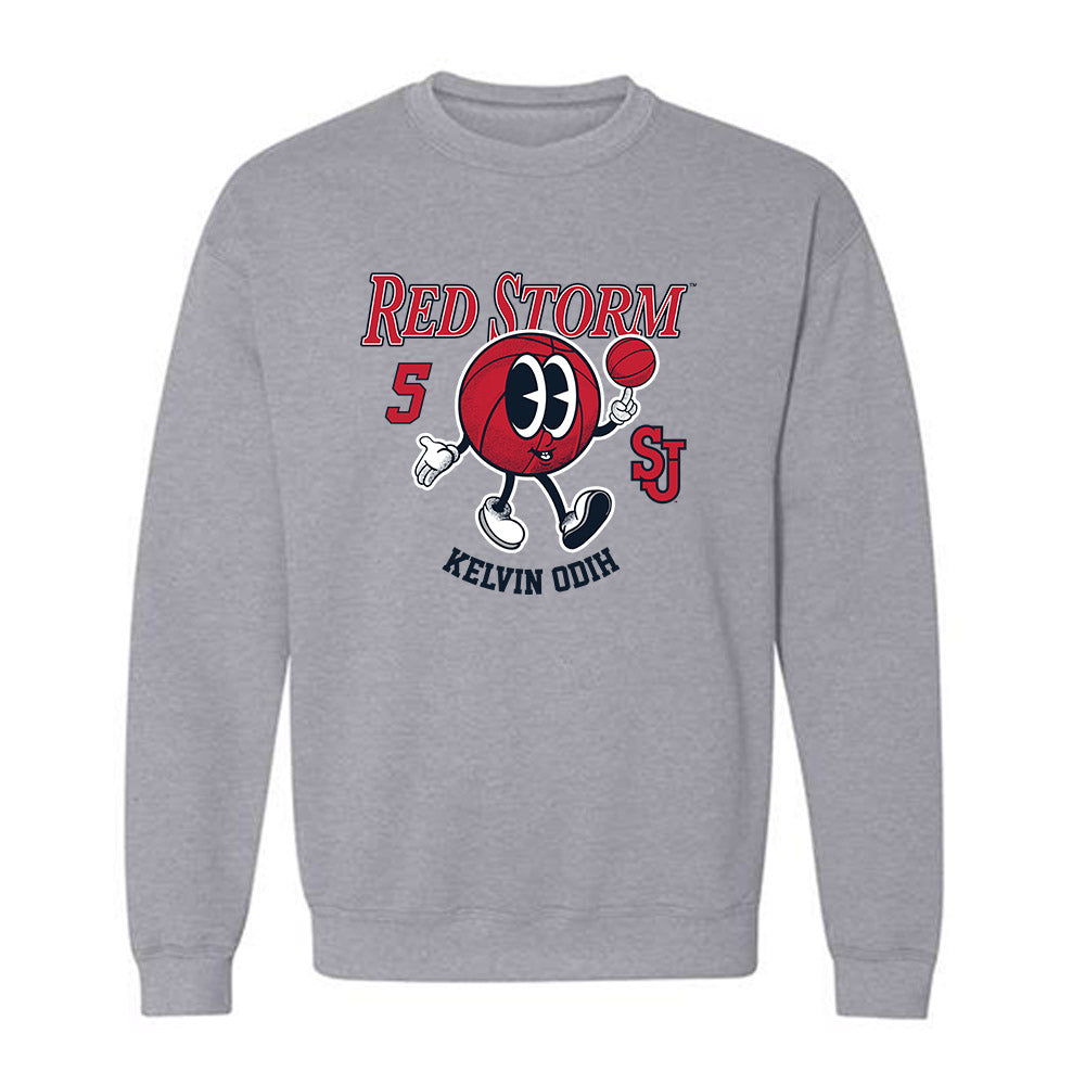 St. Johns - NCAA Men's Basketball : Kelvin Odih - Fashion Shersey Crewneck Sweatshirt-0