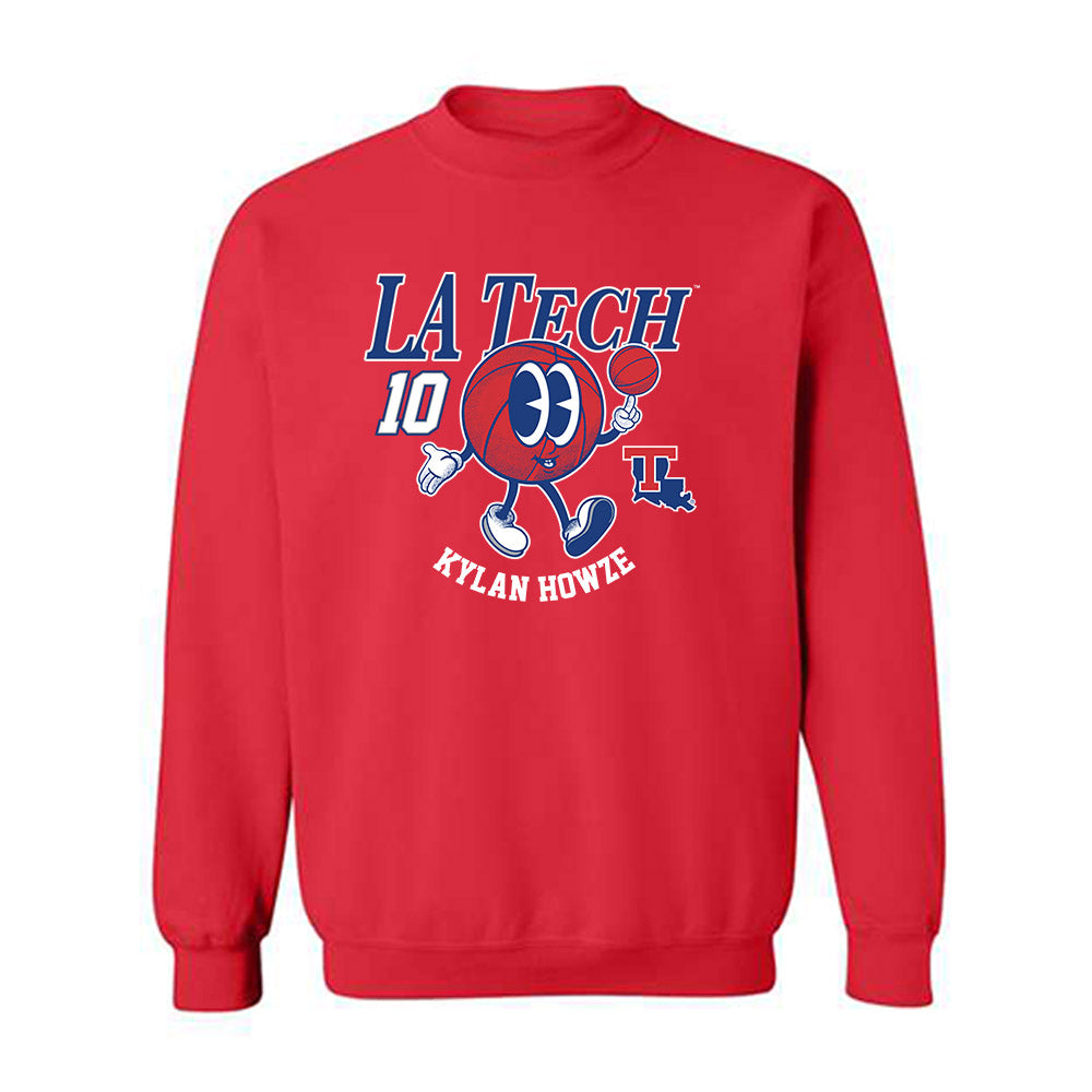 LA Tech - NCAA Men's Basketball : Kylan Howze - Fashion Shersey Crewneck Sweatshirt-0