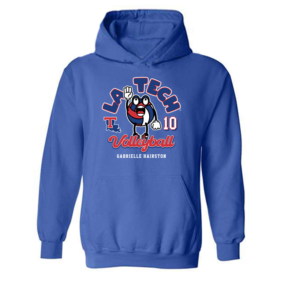 LA Tech - NCAA Women's Volleyball : Gabrielle Hairston - Fashion Shersey Hooded Sweatshirt