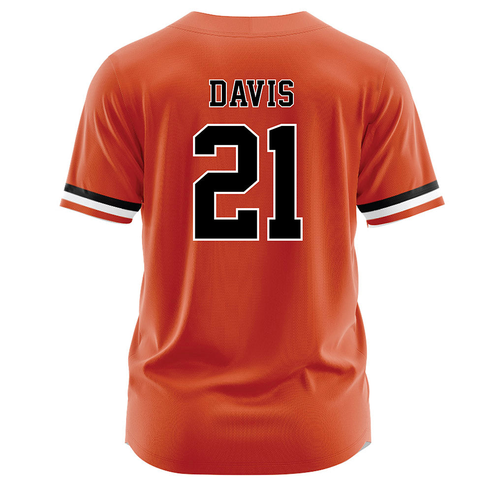 Campbell - NCAA Softball : livie davis - Orange Jersey-1