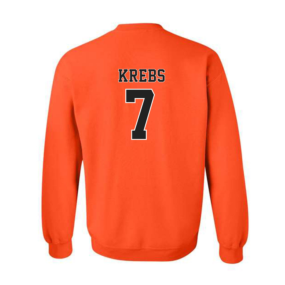Campbell - NCAA Softball : Haley Krebs - Replica Shersey Crewneck Sweatshirt-1