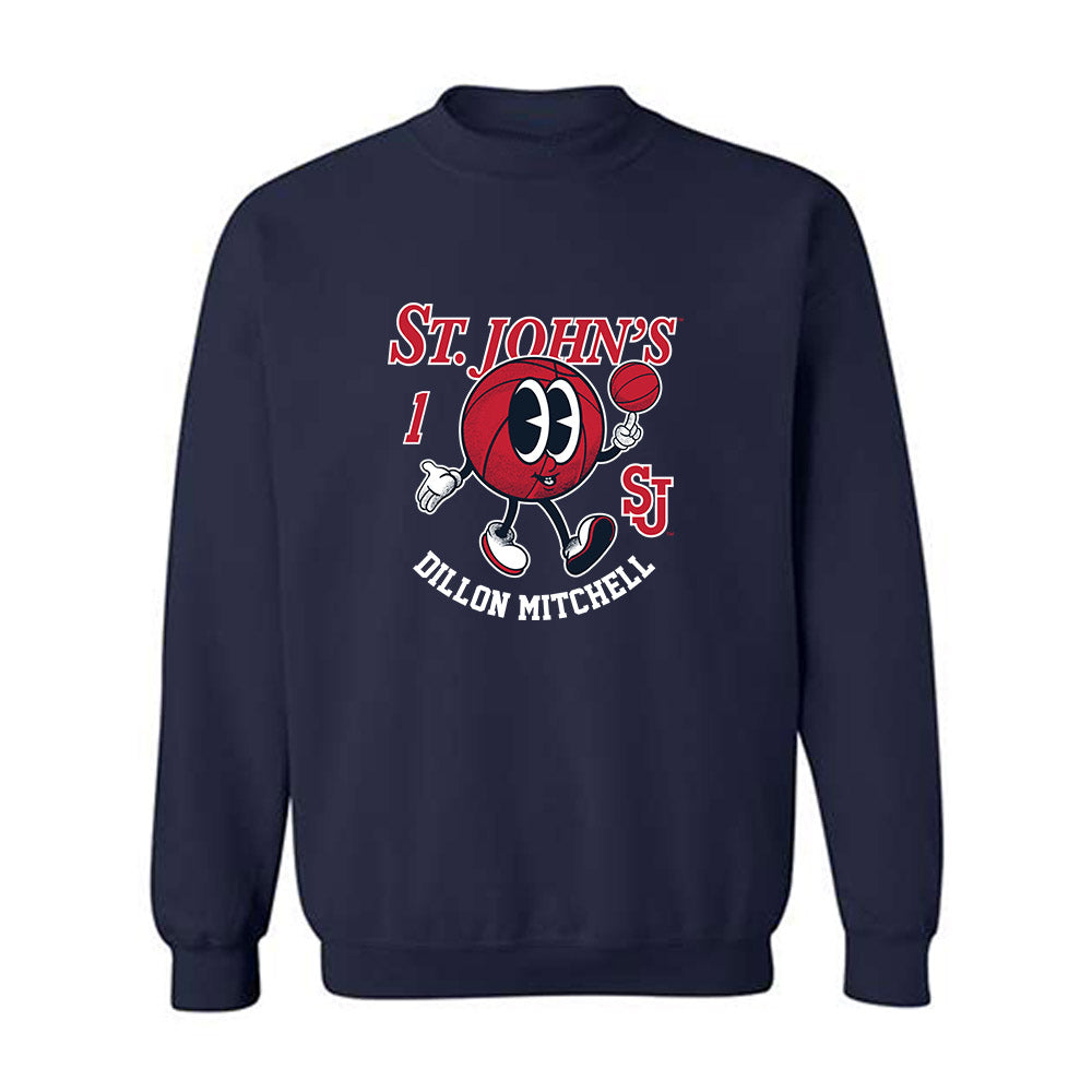St. Johns - NCAA Men's Basketball : Dillon Mitchell - Fashion Shersey Crewneck Sweatshirt-0