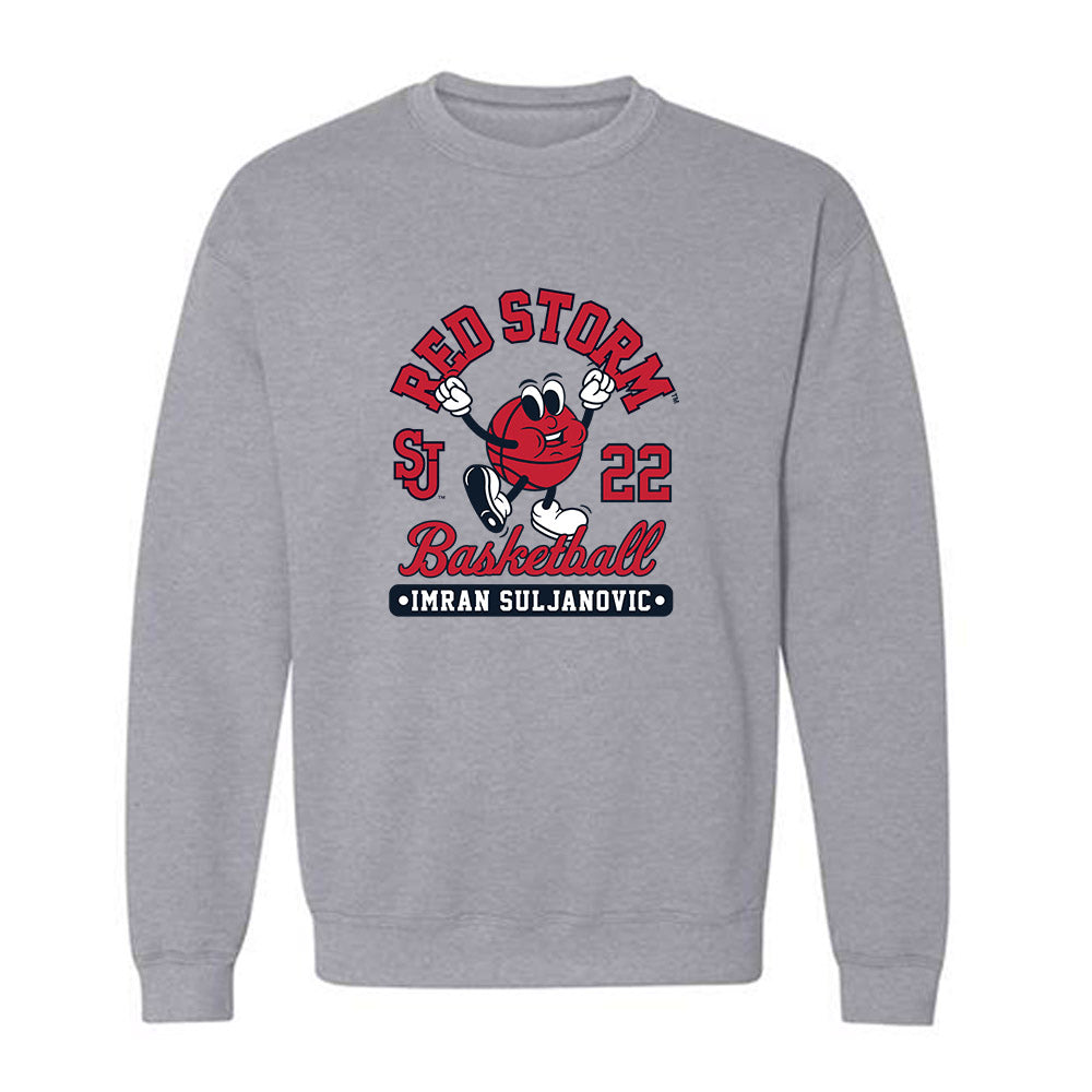 St. Johns - NCAA Men's Basketball : Imran Suljanovic - Fashion Shersey Crewneck Sweatshirt-0