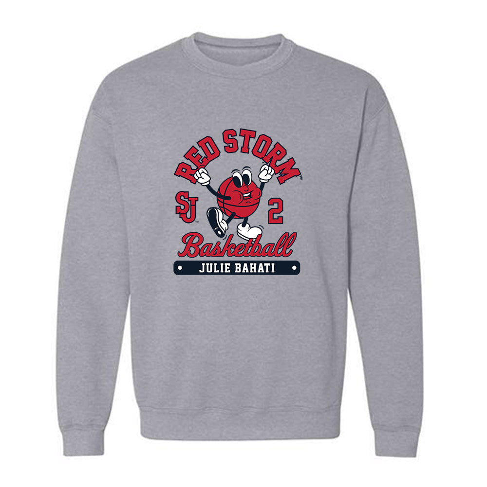 St. Johns - NCAA Women's Basketball : Julie Bahati - Fashion Shersey Crewneck Sweatshirt-0