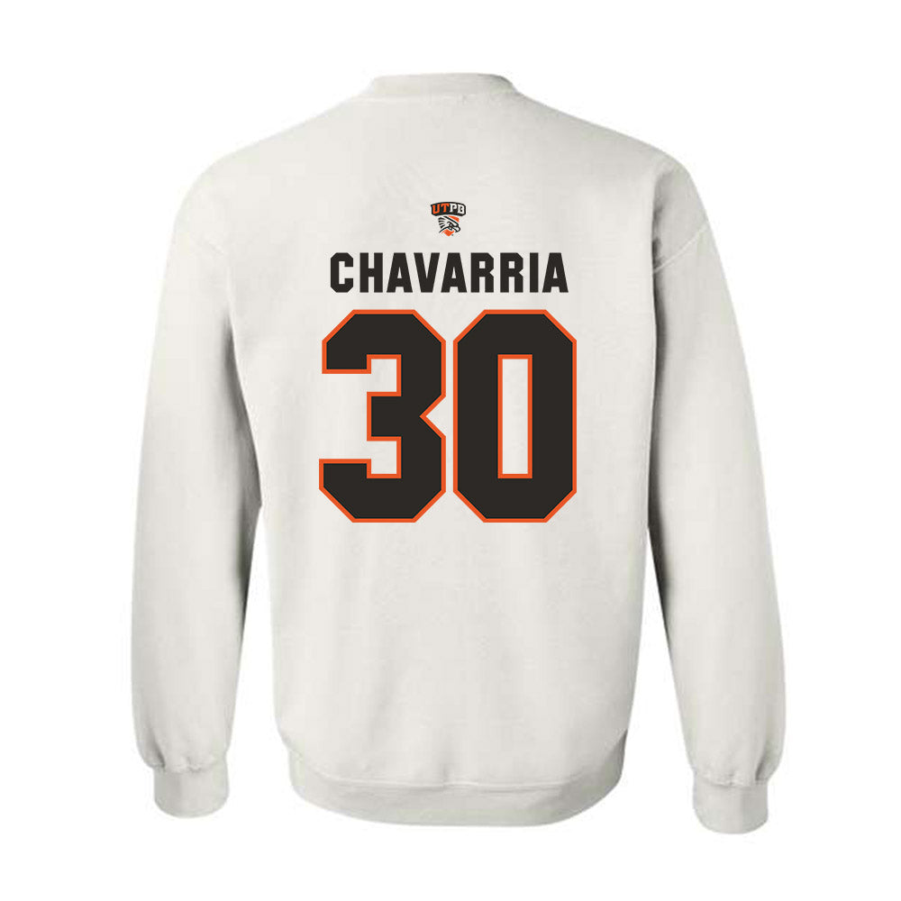 UTPB - NCAA Football : Diego Chavarria - Replica Shersey Crewneck Sweatshirt-1