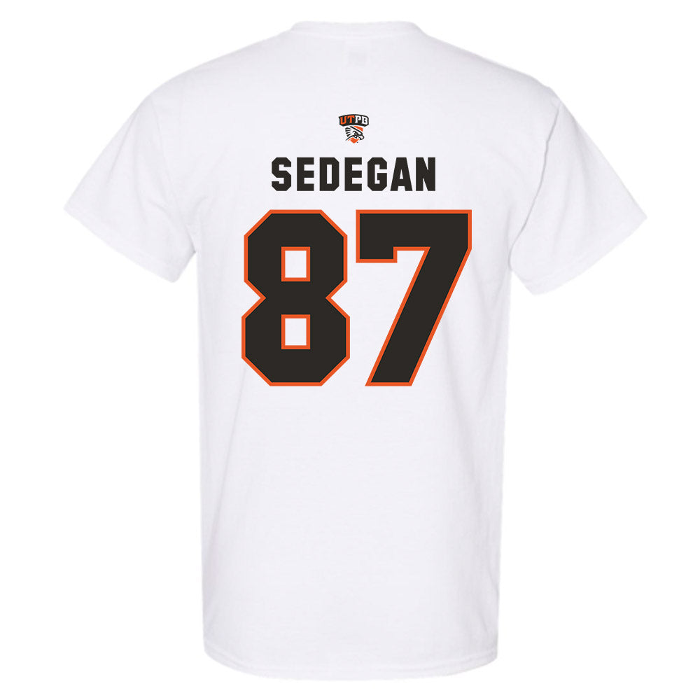 UTPB - NCAA Football : Caleb Sedegan - Replica Shersey T-Shirt-1