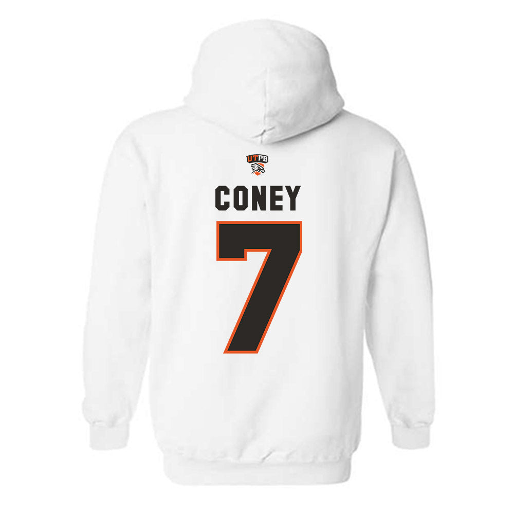 UTPB - NCAA Football : Kharel Coney - Replica Shersey Hooded Sweatshirt-1