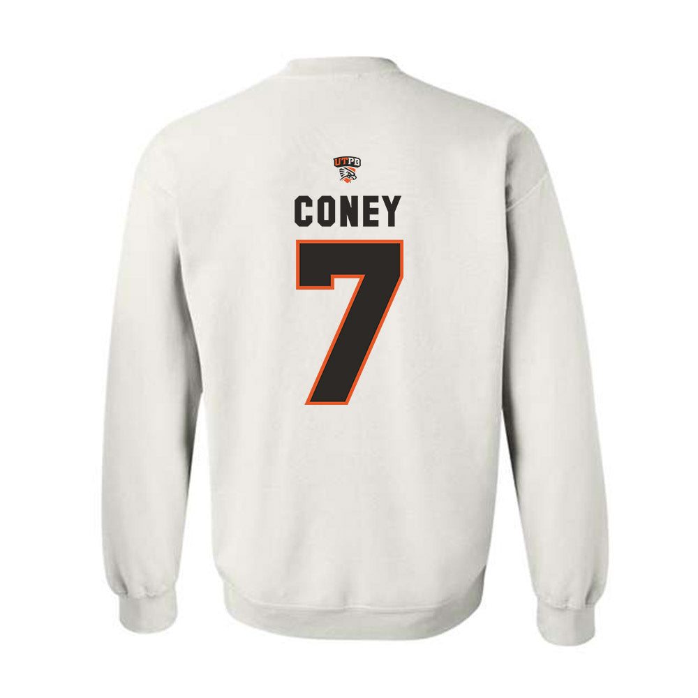 UTPB - NCAA Football : Kharel Coney - Replica Shersey Crewneck Sweatshirt-1