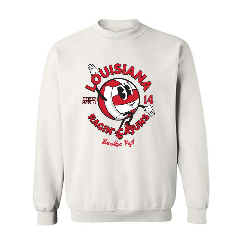 Louisiana - NCAA Women's Volleyball : Brooklyn Vigil - Fashion Shersey Crewneck Sweatshirt-0
