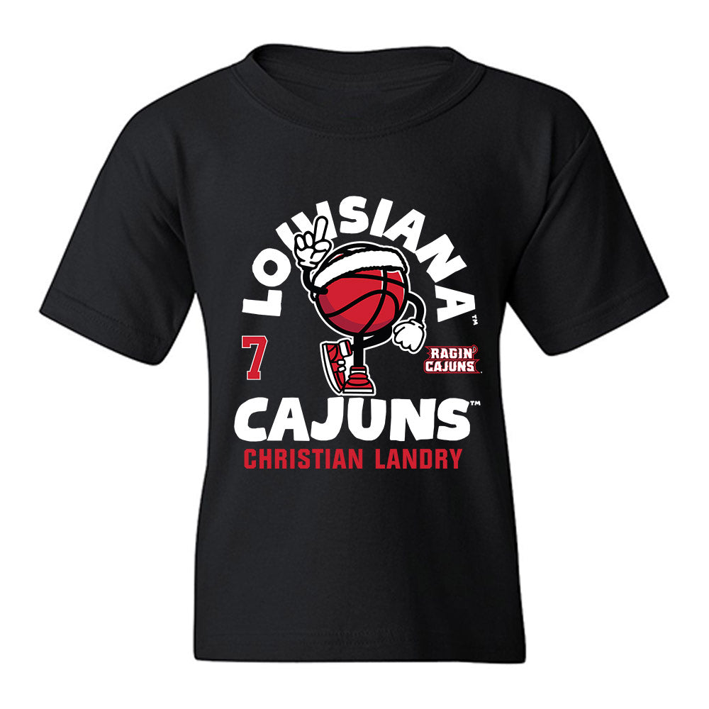 Louisiana - NCAA Men's Basketball : Christian Landry - Fashion Shersey Youth T-Shirt-0