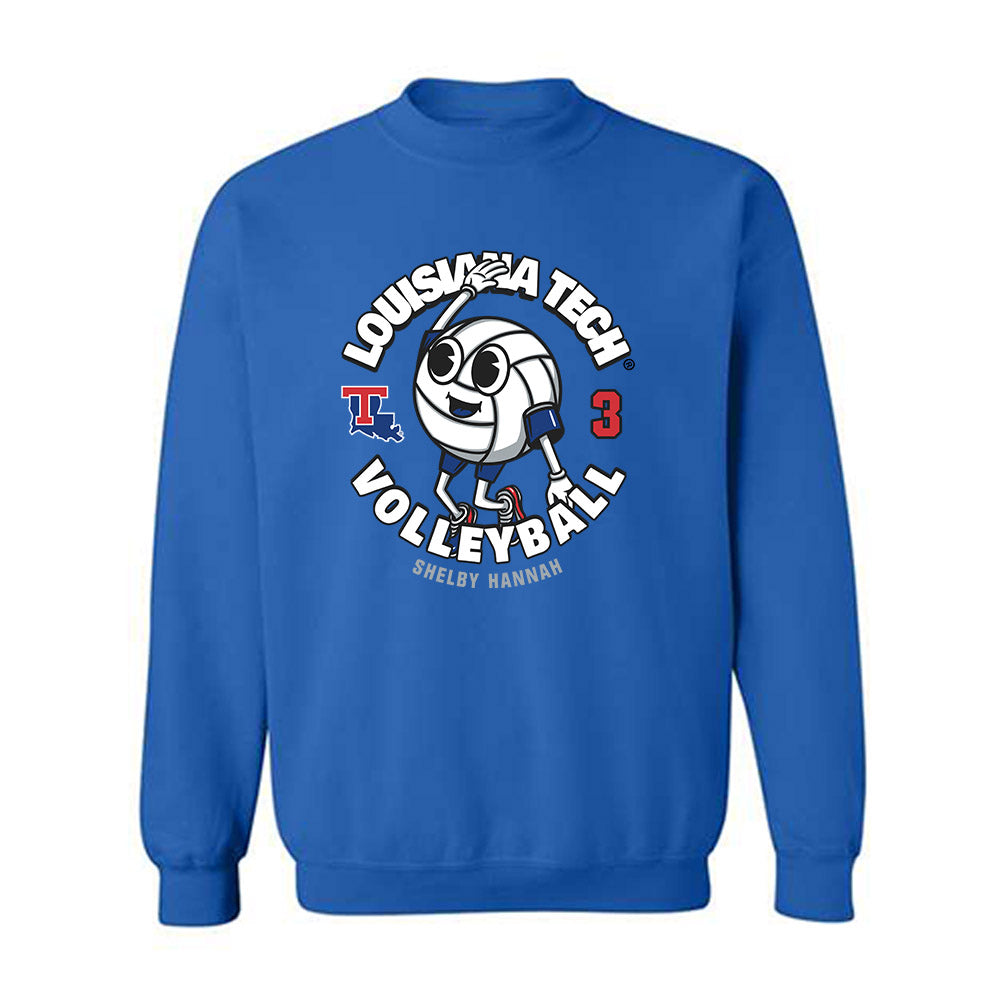 LA Tech - NCAA Women's Volleyball : Shelby Hannah - Fashion Shersey Crewneck Sweatshirt-0