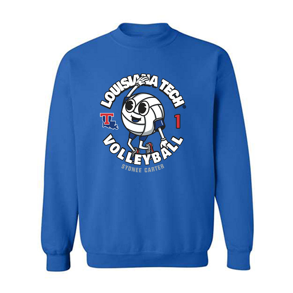 LA Tech - NCAA Women's Volleyball : Sydnee Carter - Fashion Shersey Crewneck Sweatshirt-0