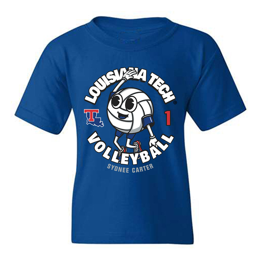 LA Tech - NCAA Women's Volleyball : Sydnee Carter - Fashion Shersey Youth T-Shirt-0