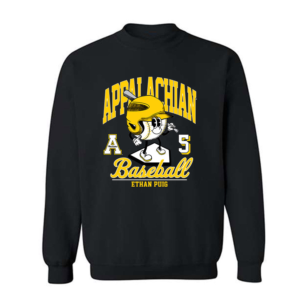 App State - NCAA Baseball : Ethan Puig - Fashion Shersey Crewneck Sweatshirt-0
