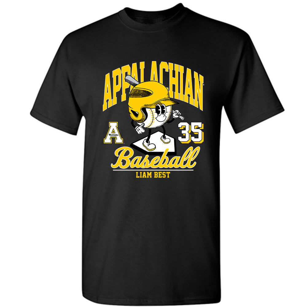App State - NCAA Baseball : Liam Best - Fashion Shersey T-Shirt-0