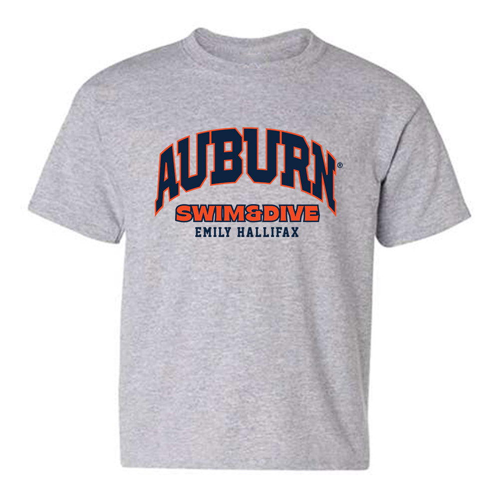 Auburn - NCAA Women's Swimming & Diving : Emily HALLIFAX - Fashion Shersey Youth T-Shirt-0