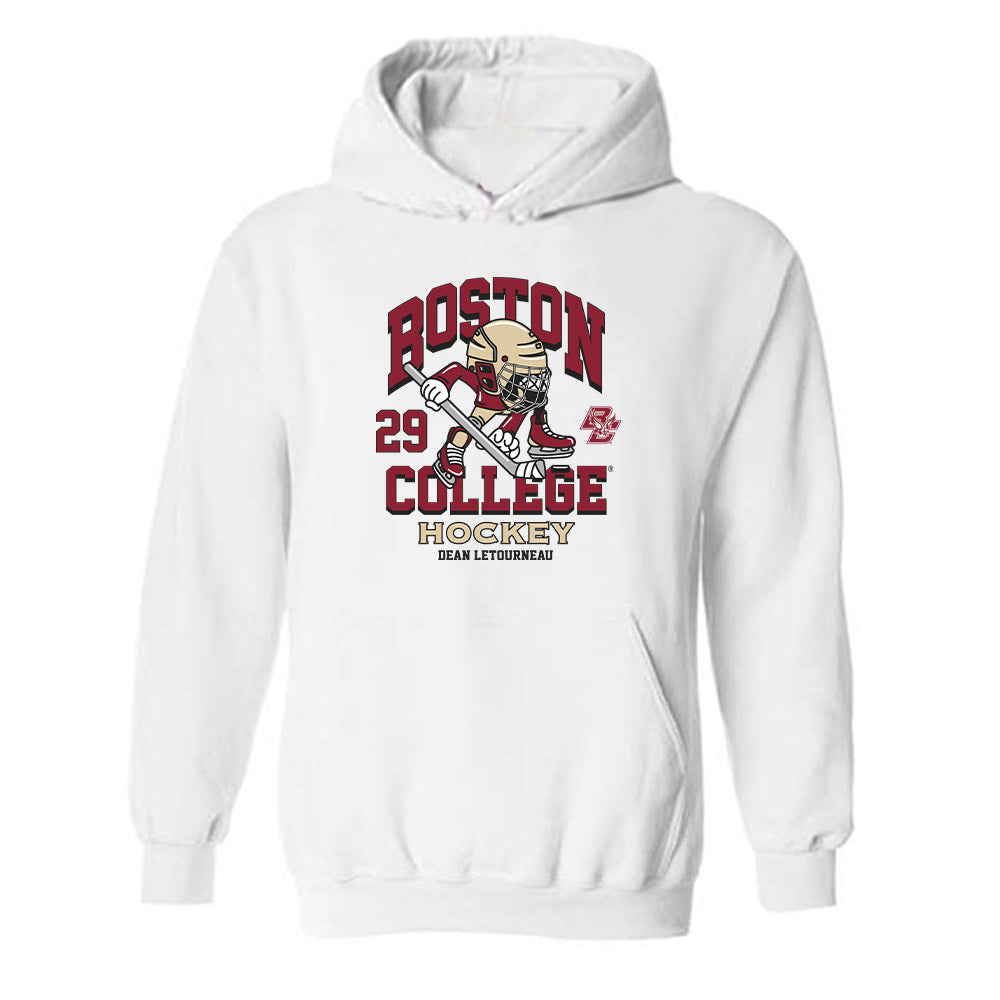 Boston College - NCAA Men's Ice Hockey : Dean Letourneau - Fashion Shersey Hooded Sweatshirt-0