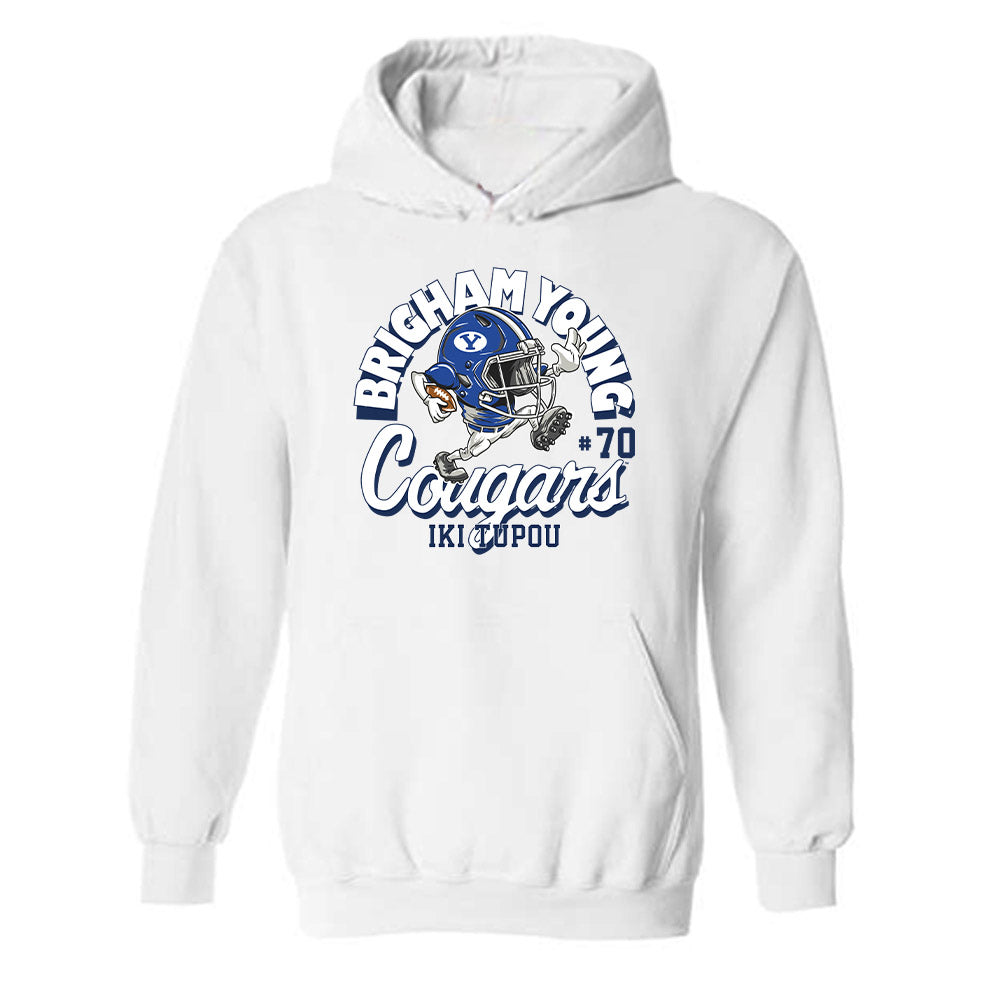 BYU - NCAA Football : Iki Tupou - Hooded Sweatshirt-0