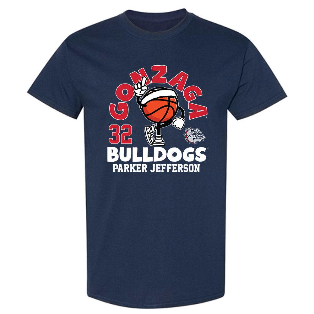 Gonzaga - NCAA Men's Basketball : Parker Jefferson - Fashion Shersey T-Shirt-0