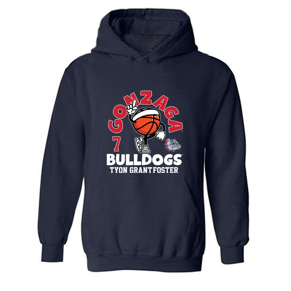 Gonzaga - NCAA Men's Basketball : Tyon Grant-Foster - Fashion Shersey Hooded Sweatshirt-0