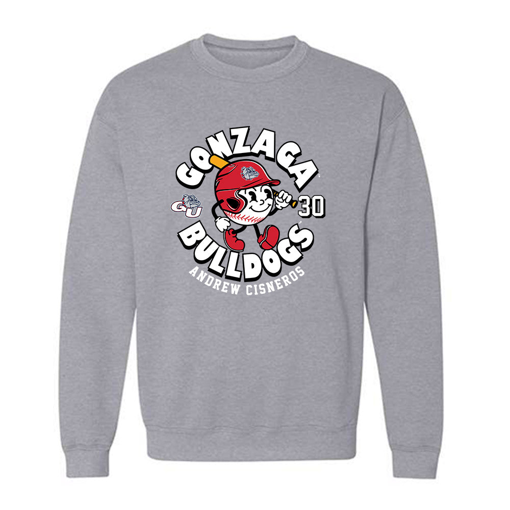 Gonzaga - NCAA Baseball : Andrew Cisneros - Classic Fashion Shersey Crewneck Sweatshirt-0