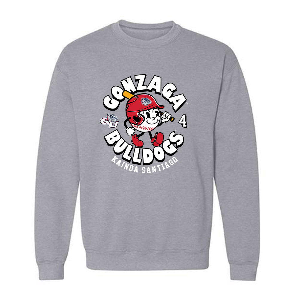 Gonzaga - NCAA Baseball : Kainoa Santiago - Classic Fashion Shersey Crewneck Sweatshirt-0