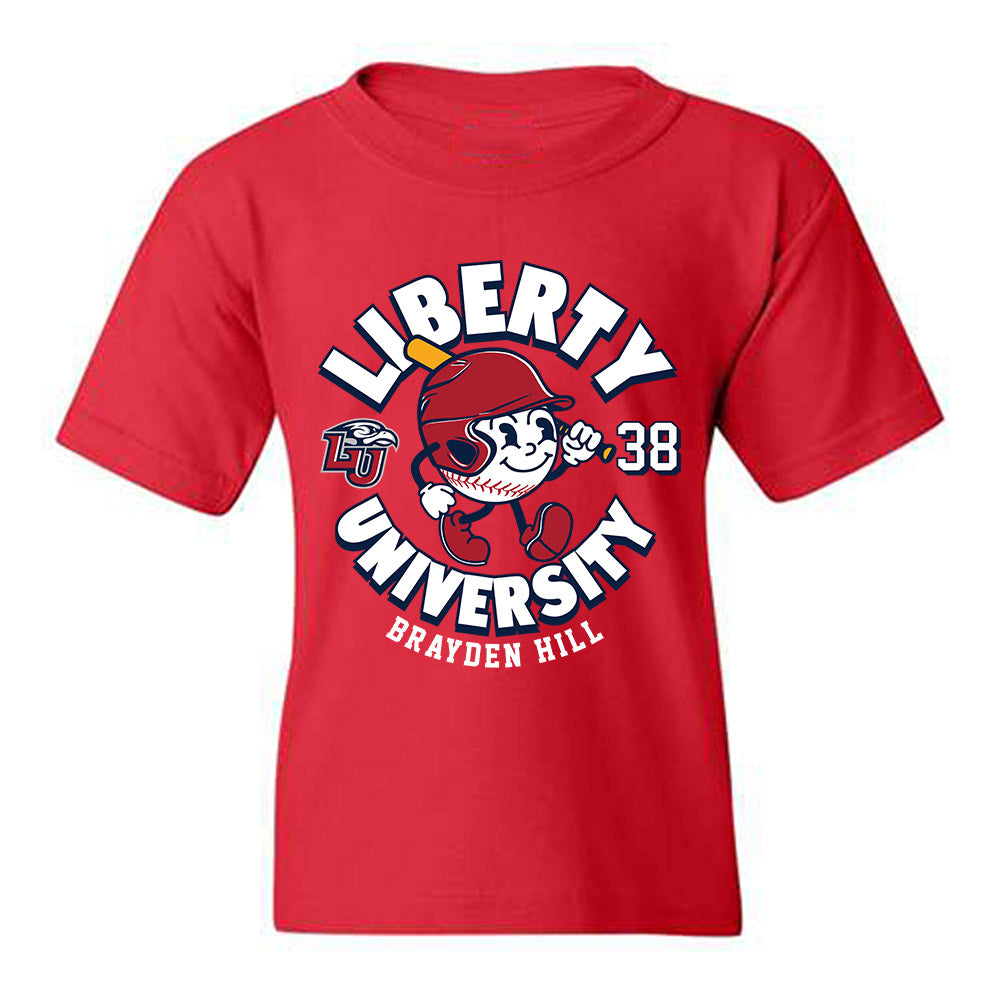Liberty - NCAA Baseball : Brayden Hill - Fashion Shersey Youth T-Shirt-0