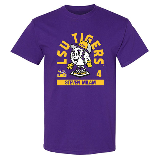 LSU - NCAA Baseball : Steven Milam - T-Shirt Fashion Shersey