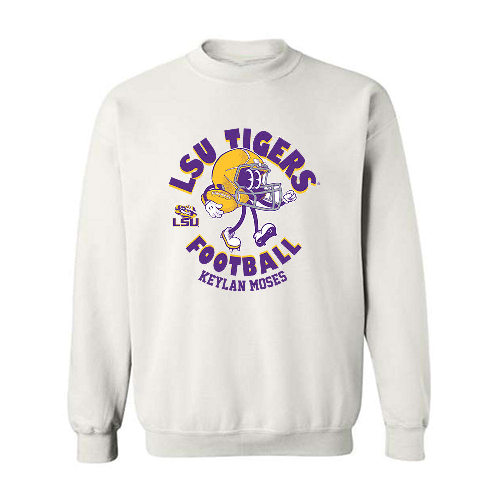 LSU - NCAA Football : Keylan Moses - Fashion Shersey Crewneck Sweatshirt-0
