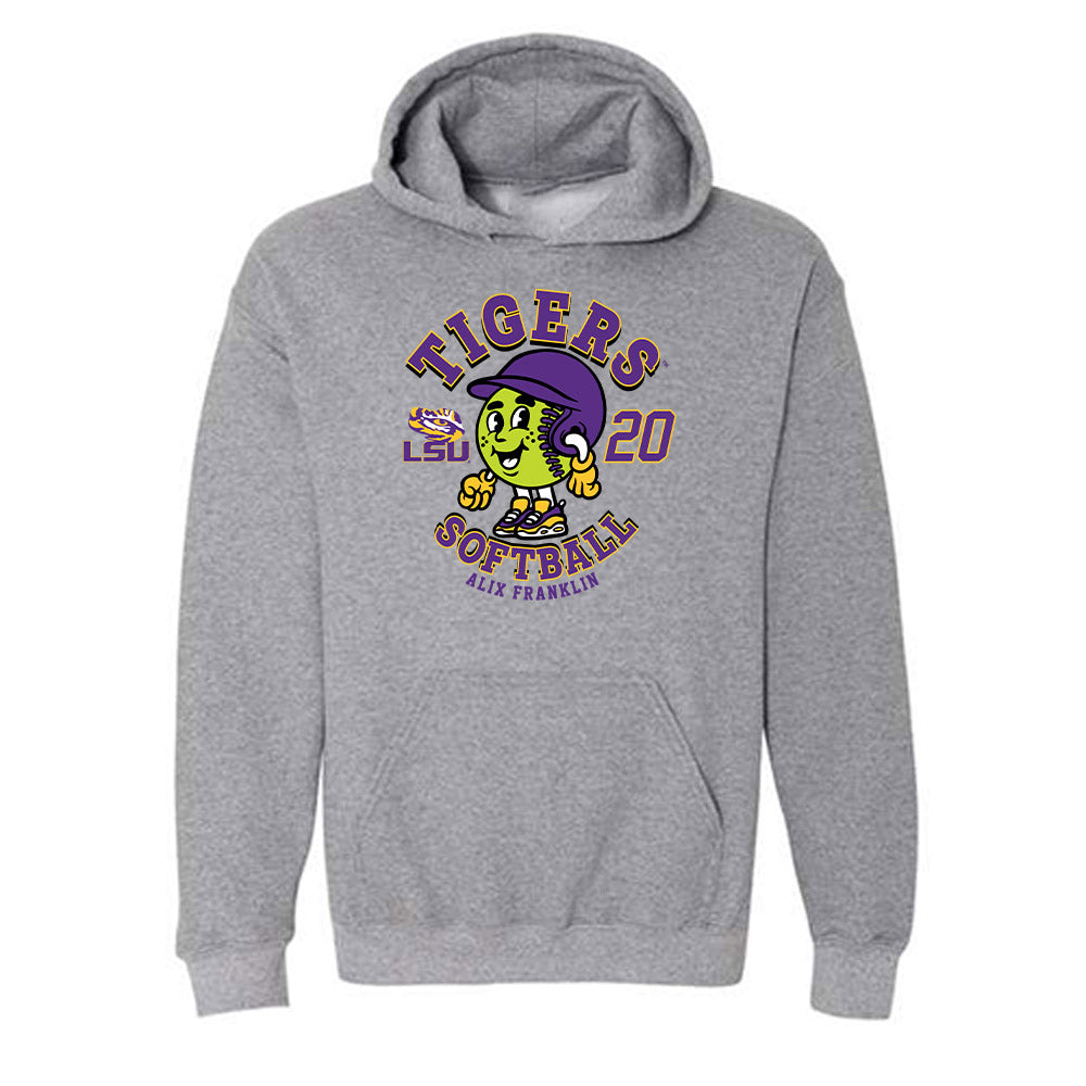 LSU - NCAA Softball : alix franklin - Fashion Shersey Hooded Sweatshirt-0