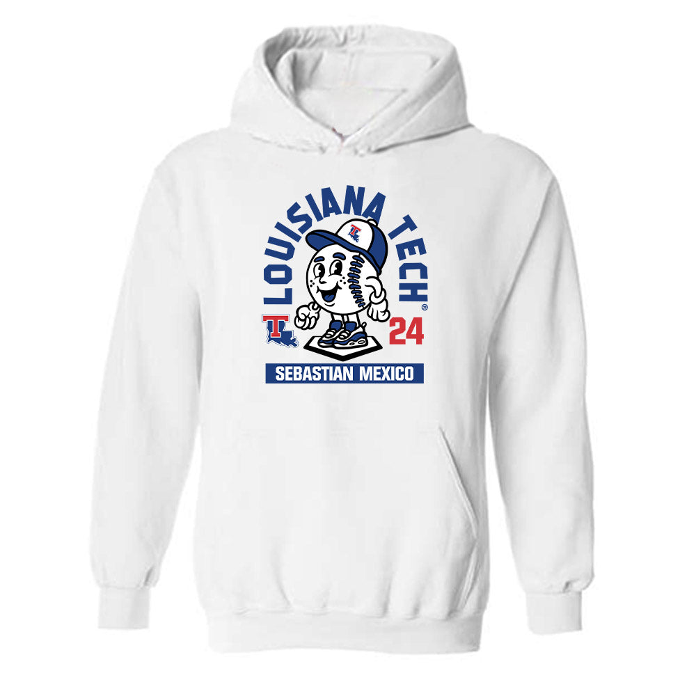 LA Tech - NCAA Baseball : Sebastian Mexico - Fashion Shersey Hooded Sweatshirt-0