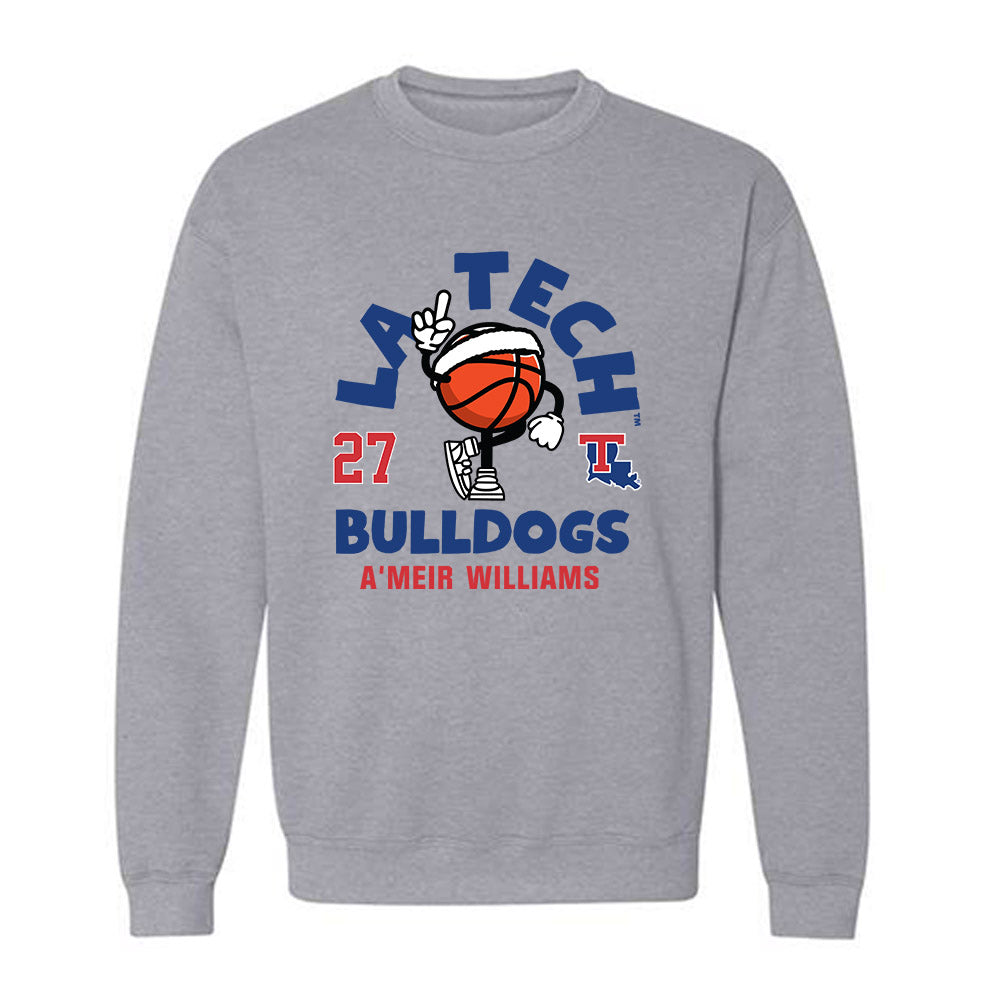 LA Tech - NCAA Men's Basketball : A'Meir Williams - Fashion Shersey Crewneck Sweatshirt-0
