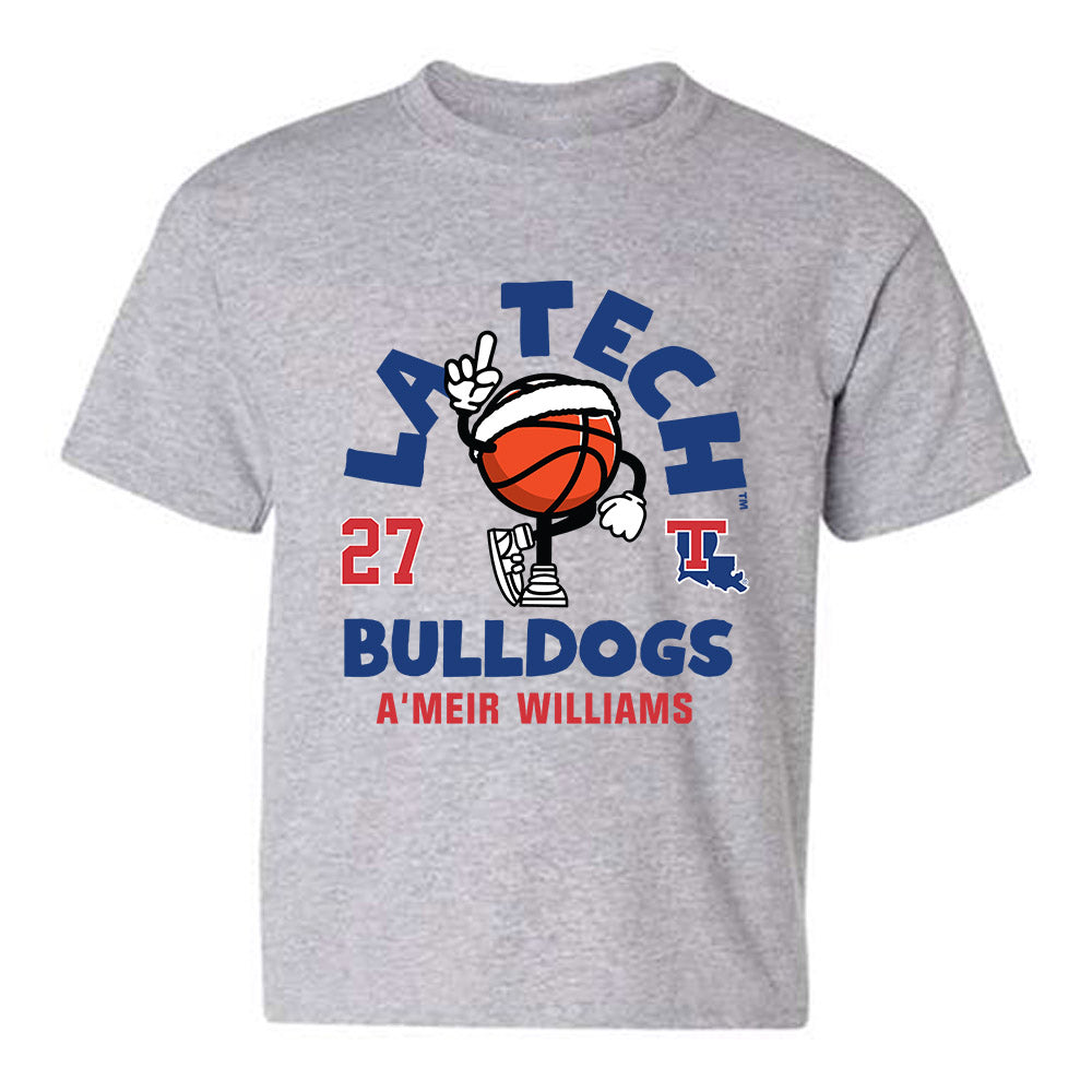 LA Tech - NCAA Men's Basketball : A'Meir Williams - Fashion Shersey Youth T-Shirt-0