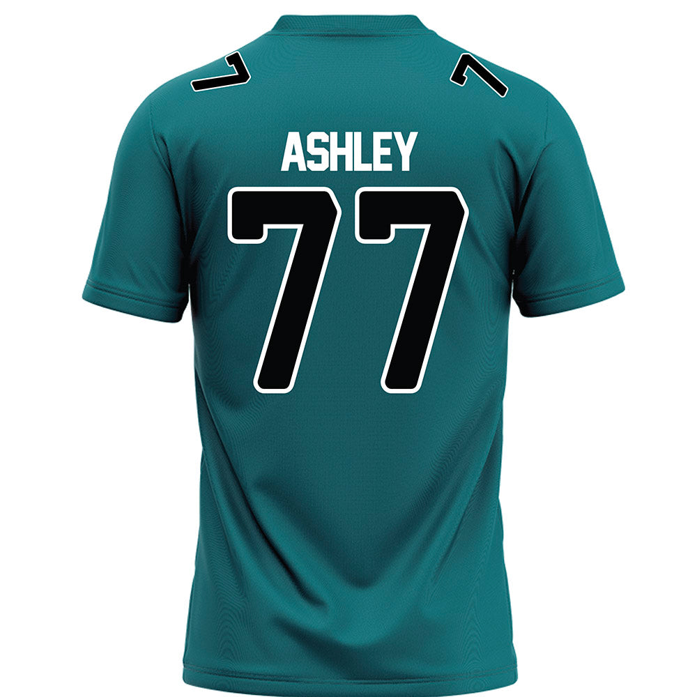 Coastal Carolina - NCAA Football : Johnathan Ashley - Teal Football Jersey-1