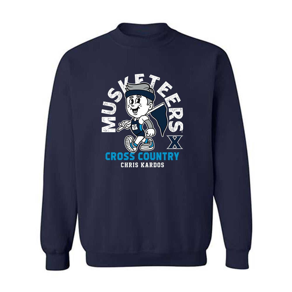 Xavier - NCAA Men's Cross Country : Chris Kardos - Crewneck Sweatshirt-0