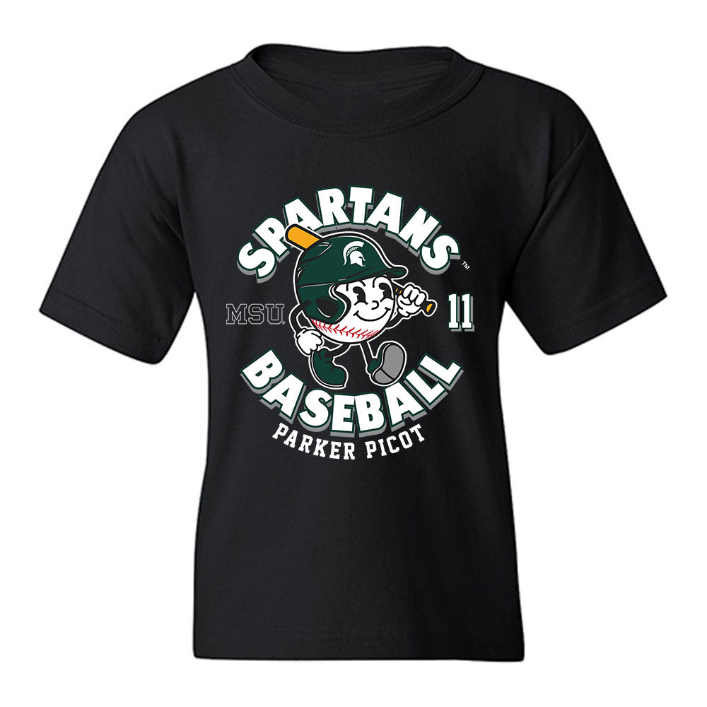 Michigan State - NCAA Baseball : Parker Picot - Youth T-Shirt-0