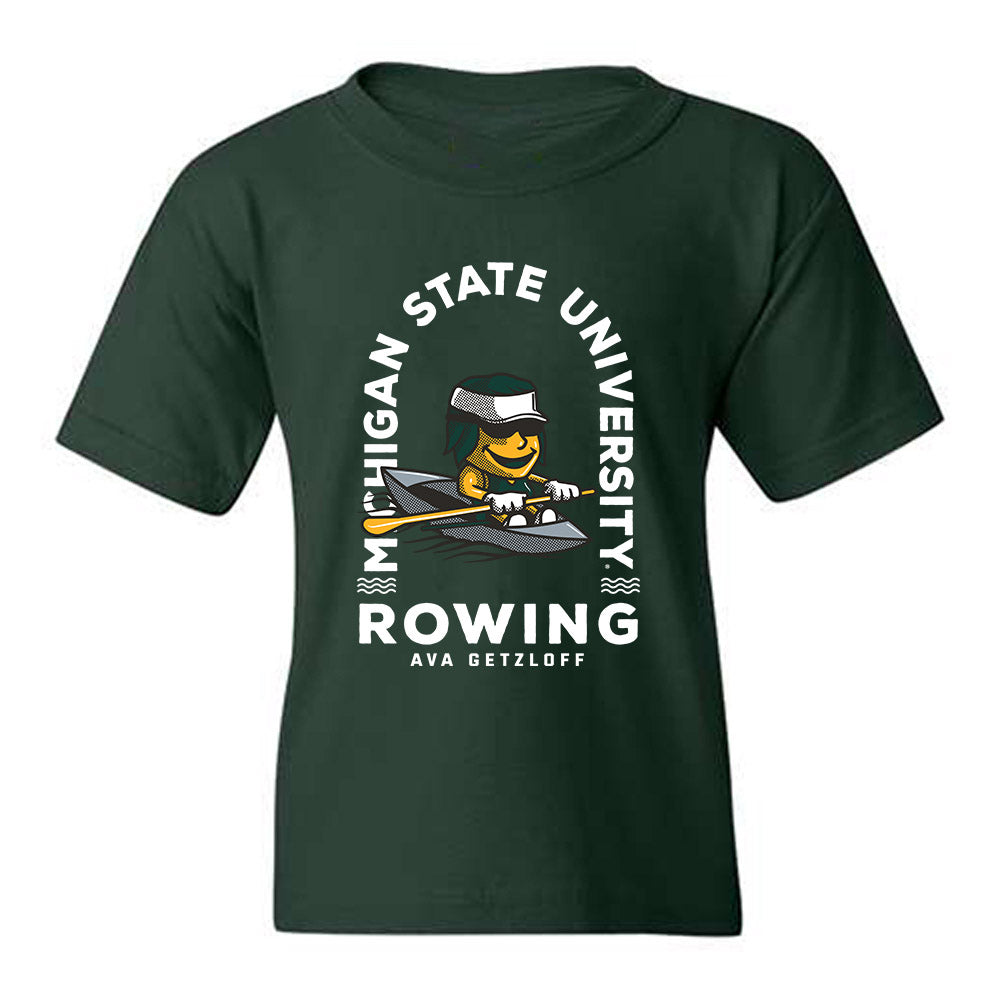 Michigan State - NCAA Women's Rowing : Ava Getzloff - Fashion Shersey Youth T-Shirt-0