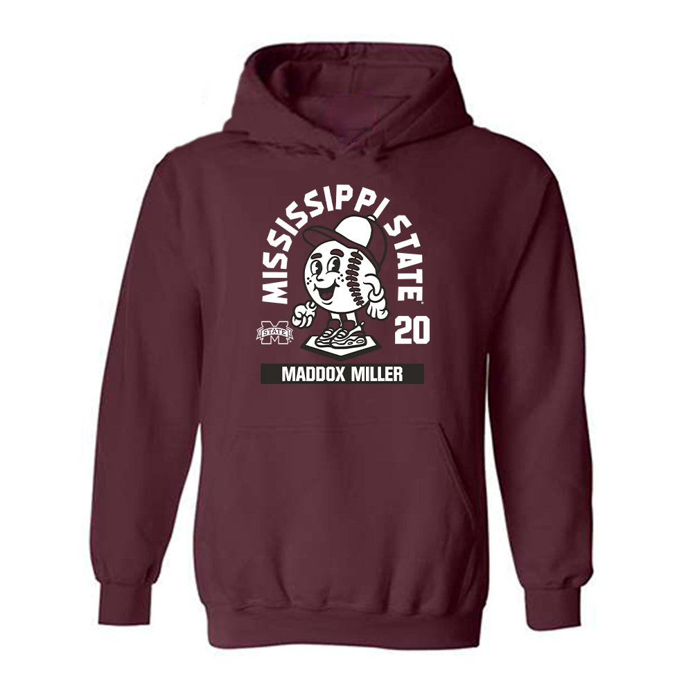 Mississippi State - NCAA Baseball : Maddox Miller - Hooded Sweatshirt-0