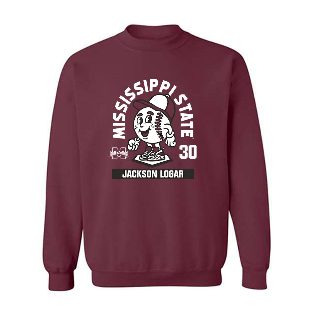Mississippi State - NCAA Baseball : Jackson Logar - Crewneck Sweatshirt-0