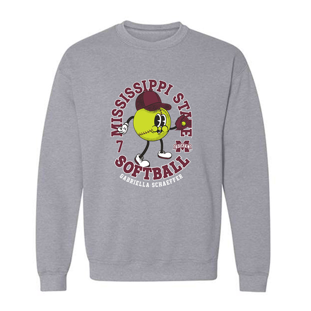 Mississippi State - NCAA Softball : Gabriella Schaeffer - Fashion Shersey Crewneck Sweatshirt-0