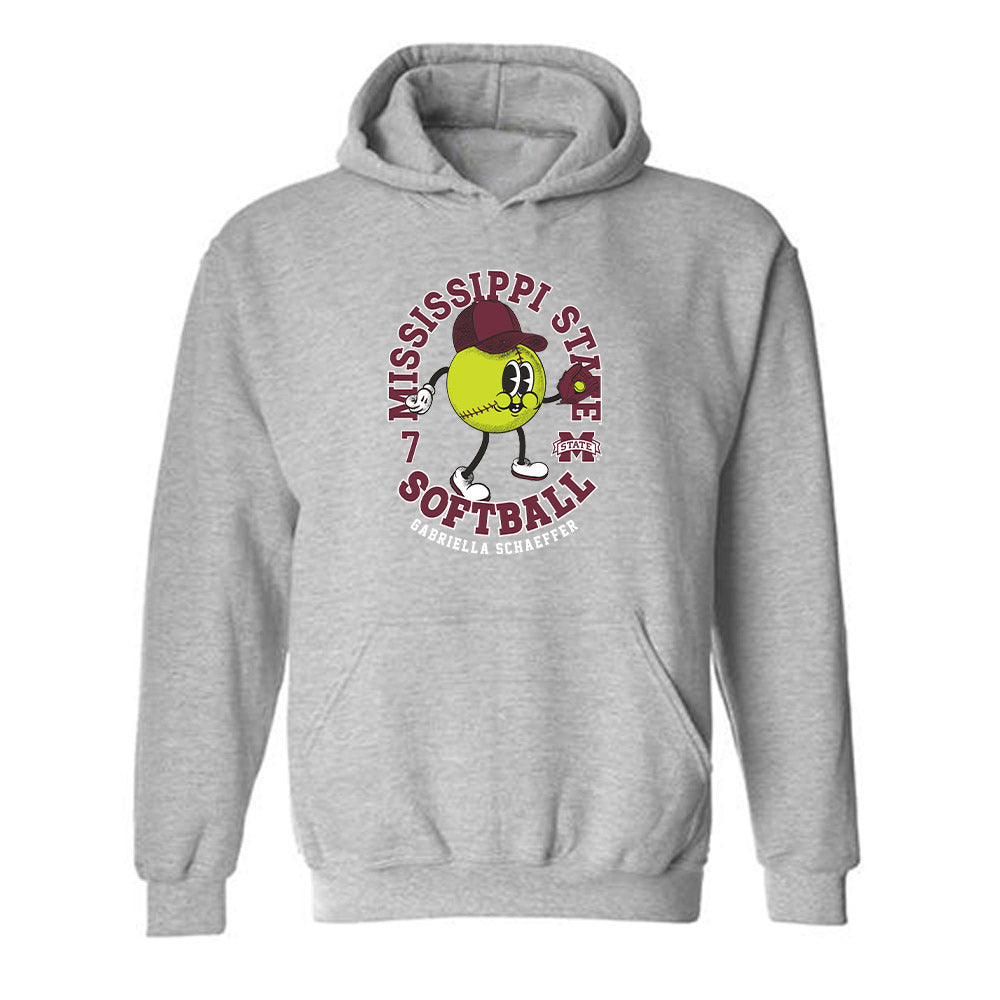 Mississippi State - NCAA Softball : Gabriella Schaeffer - Fashion Shersey Hooded Sweatshirt-0