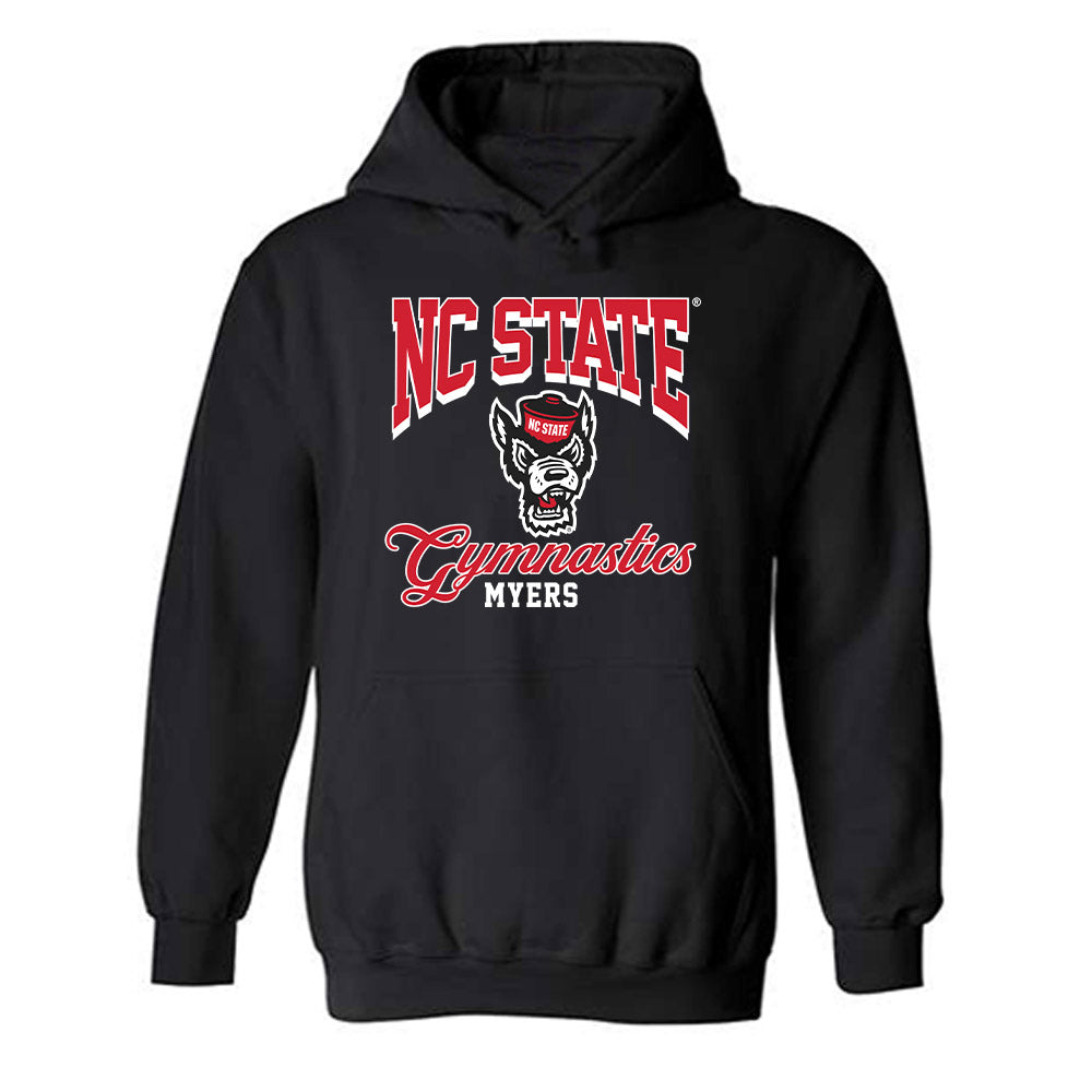 NC State - NCAA Women's Gymnastics : Ava Myers - Fashion Shersey Hooded Sweatshirt